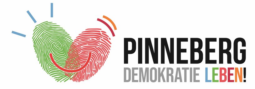 Pinneberg. Demokratie Leben Logo